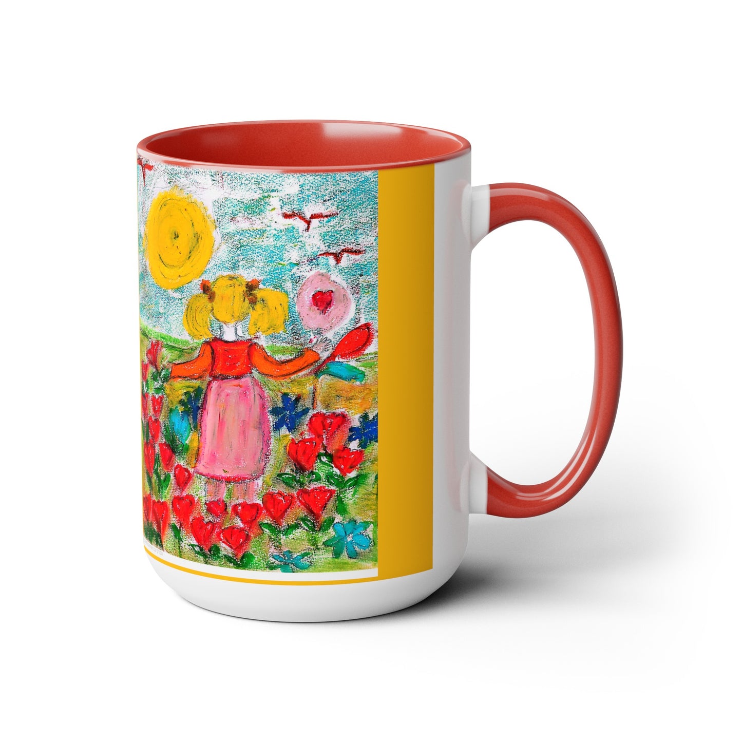 Look for the light Coffee Mugs, 15oz
