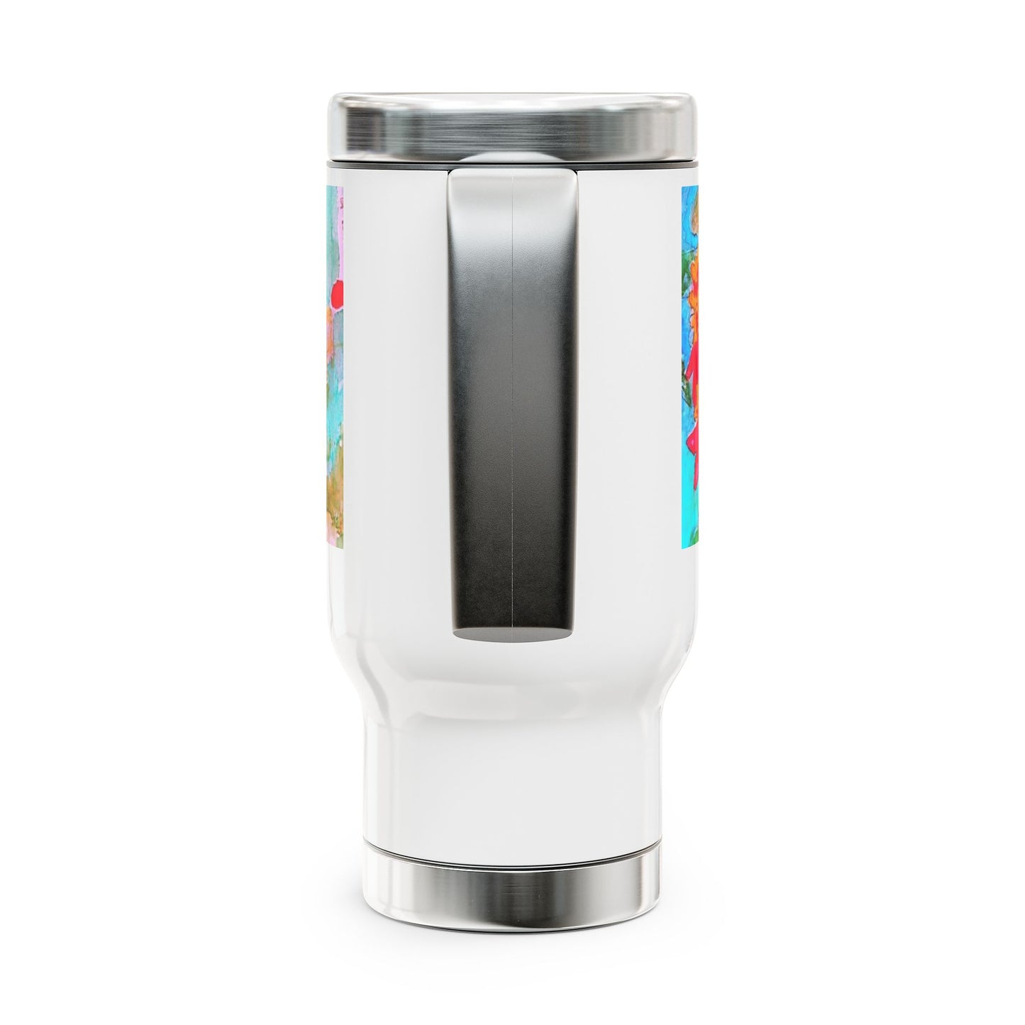 The Beautiful Butterfly -Travel Mug with Handle, 14oz