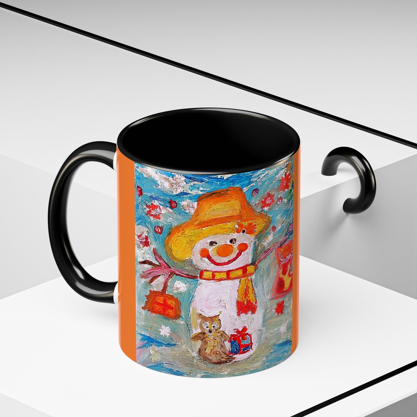 Accent Coffee Mug Snowman