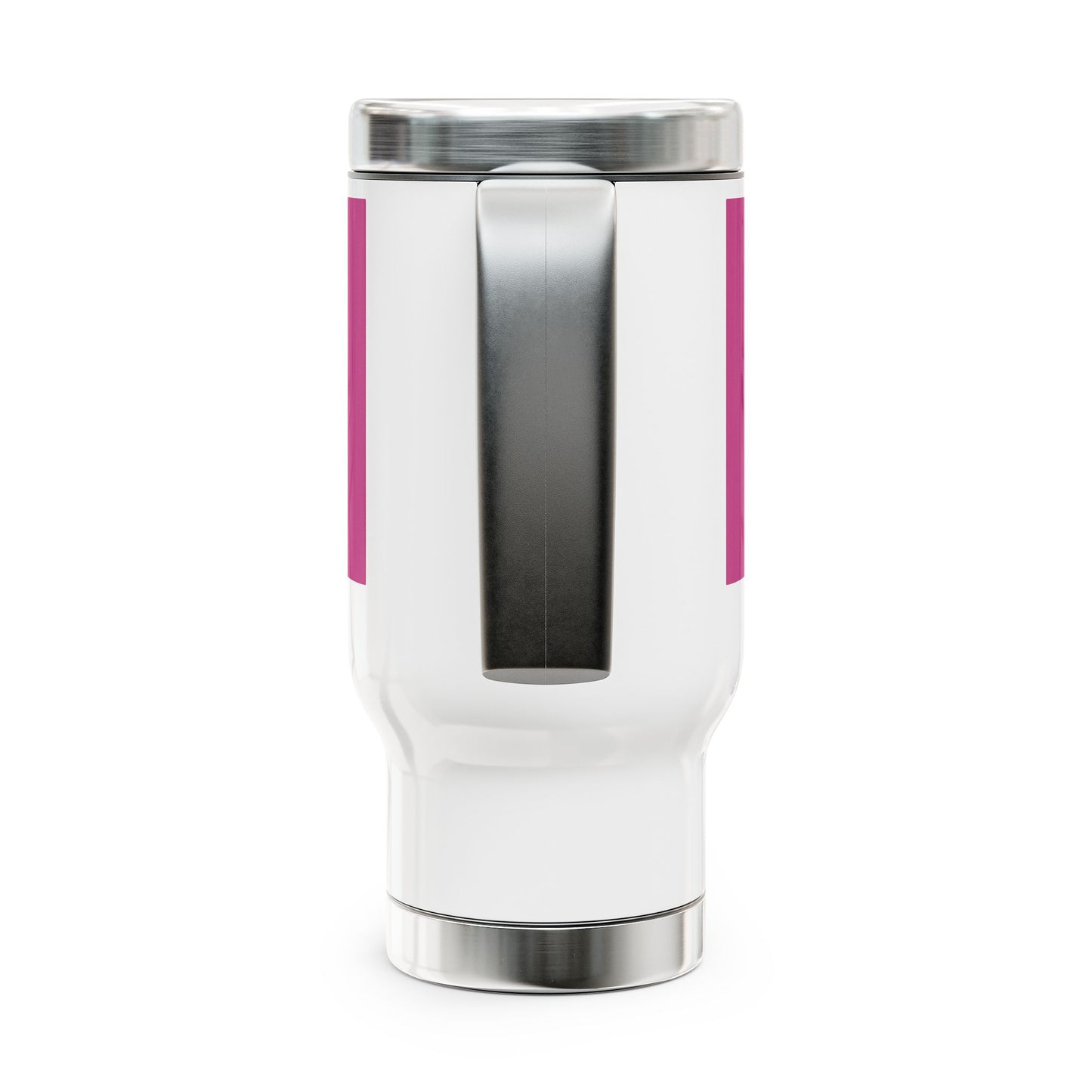 The Colorful Flowers- Travel Mug with Handle, 14oz