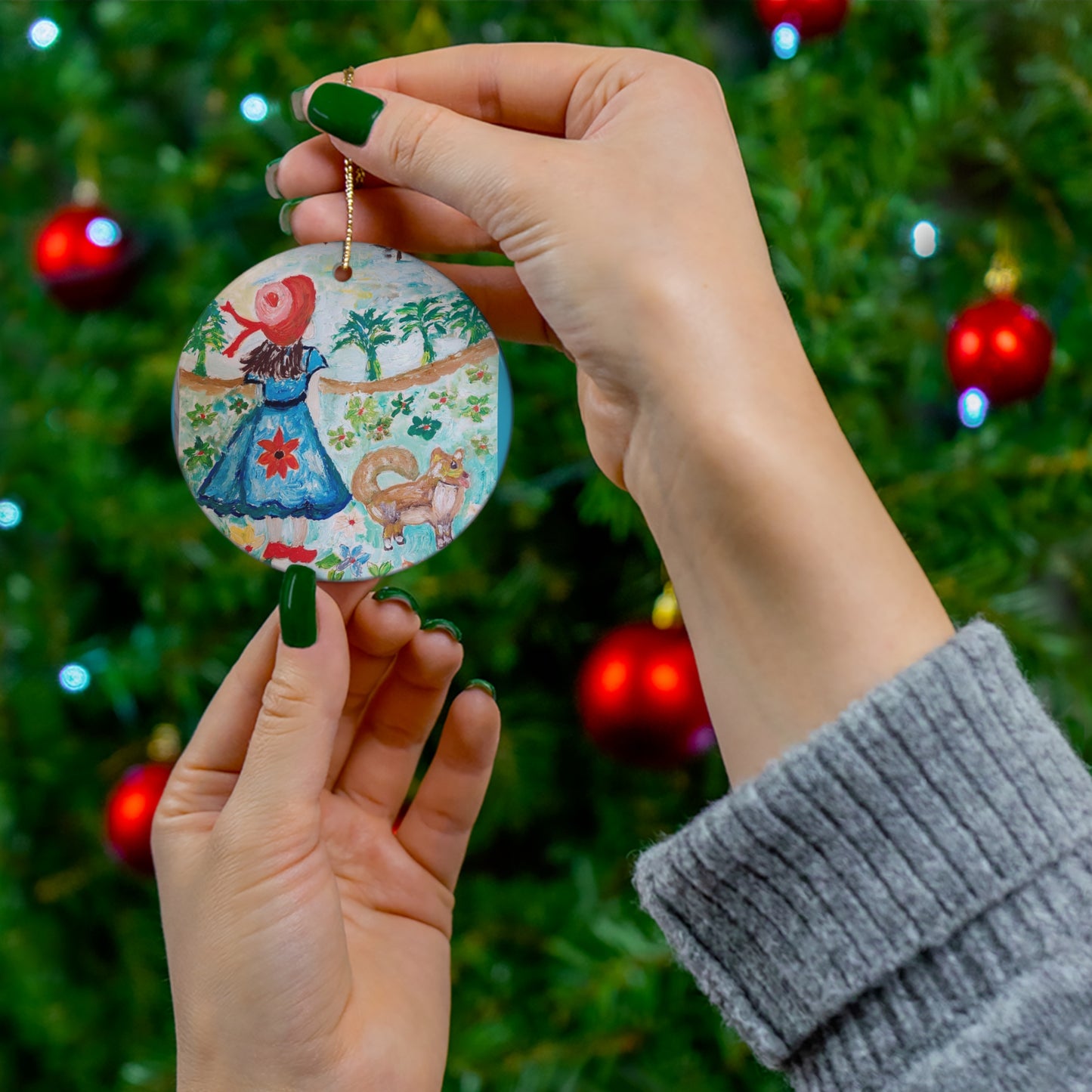 Ceramic Ornament, 4 Shapes