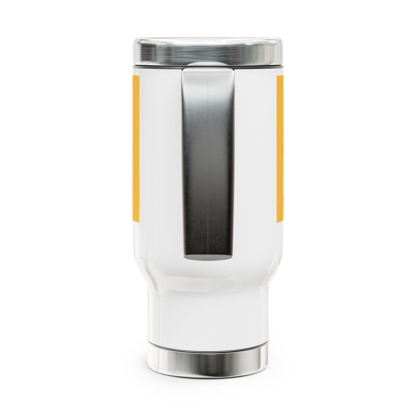 Angry Japanese - Stainless Steel Travel Mug with Handle, 14oz