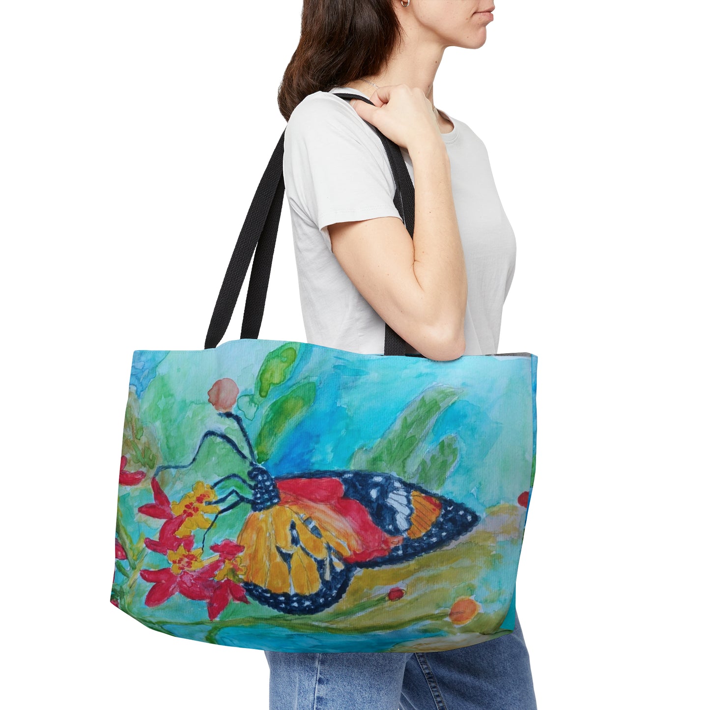 Beautiful colorful butterfly-Weekender Tote Bag