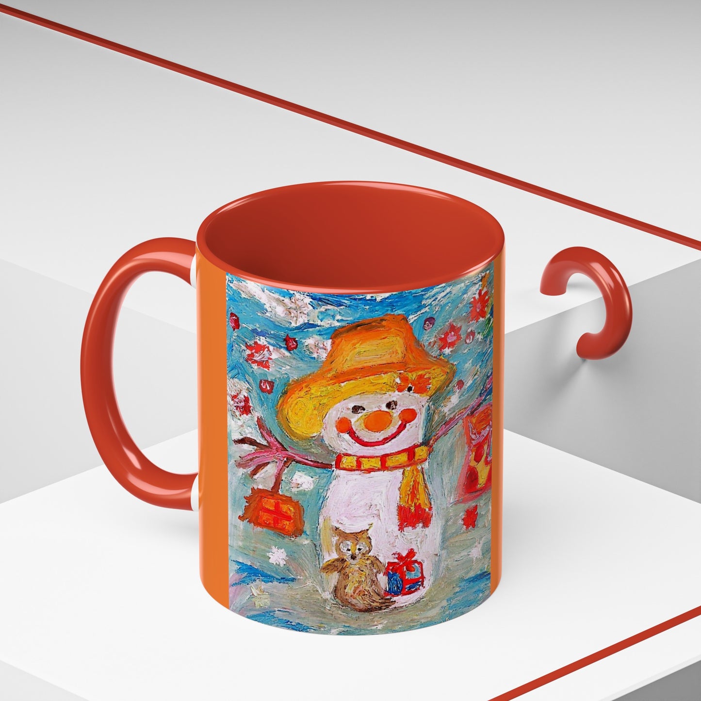 Accent Coffee Mug Snowman