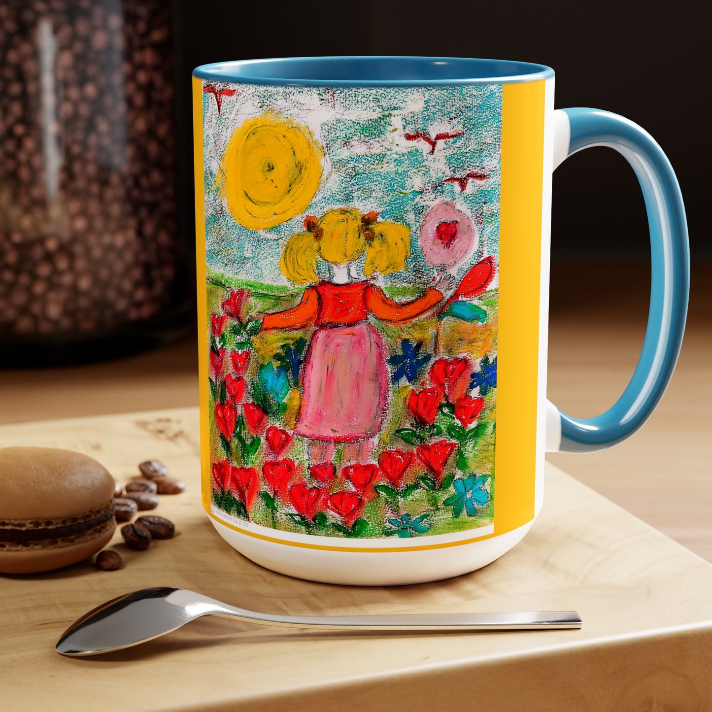 Look for the light Coffee Mugs, 15oz