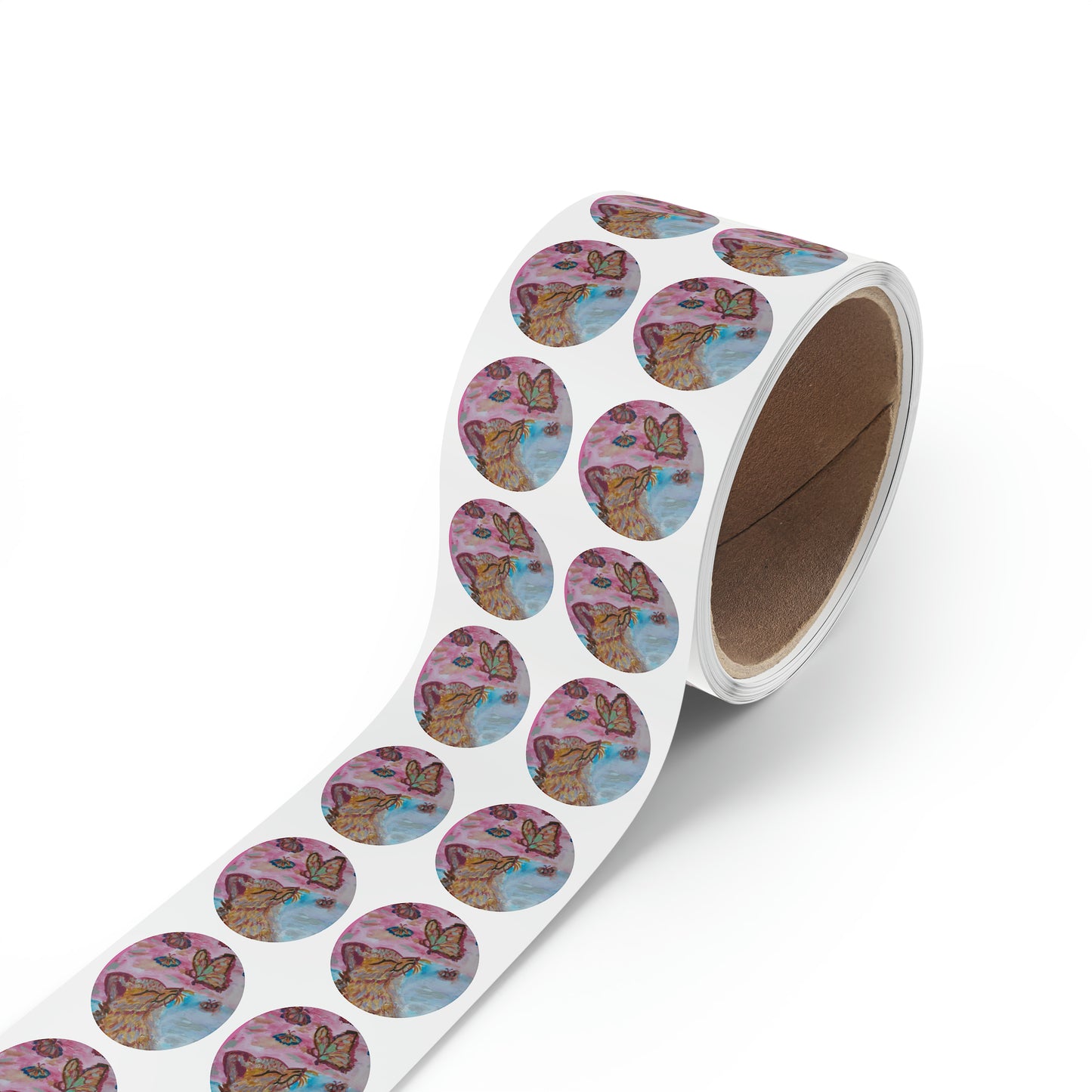 Round Sticker Label Rolls