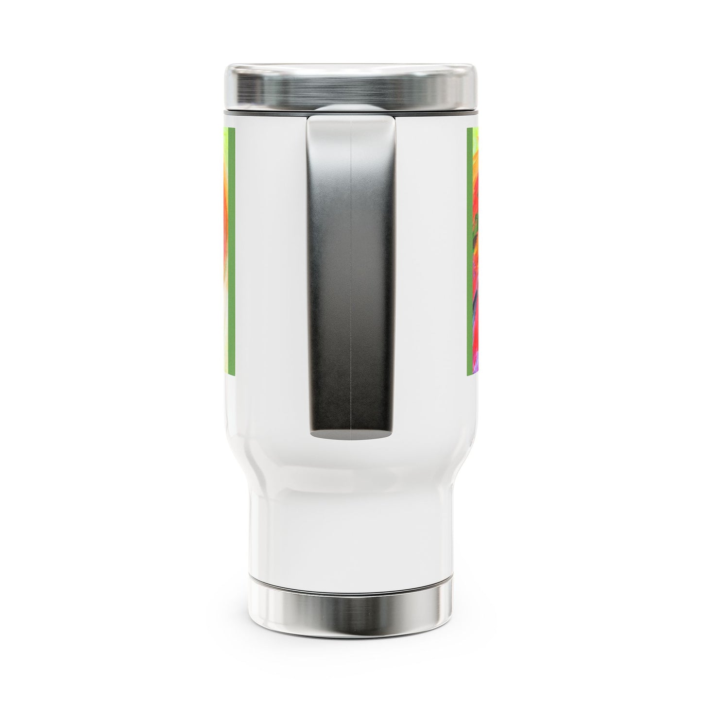 The Shining Bird- Travel Mug with Handle, 14oz