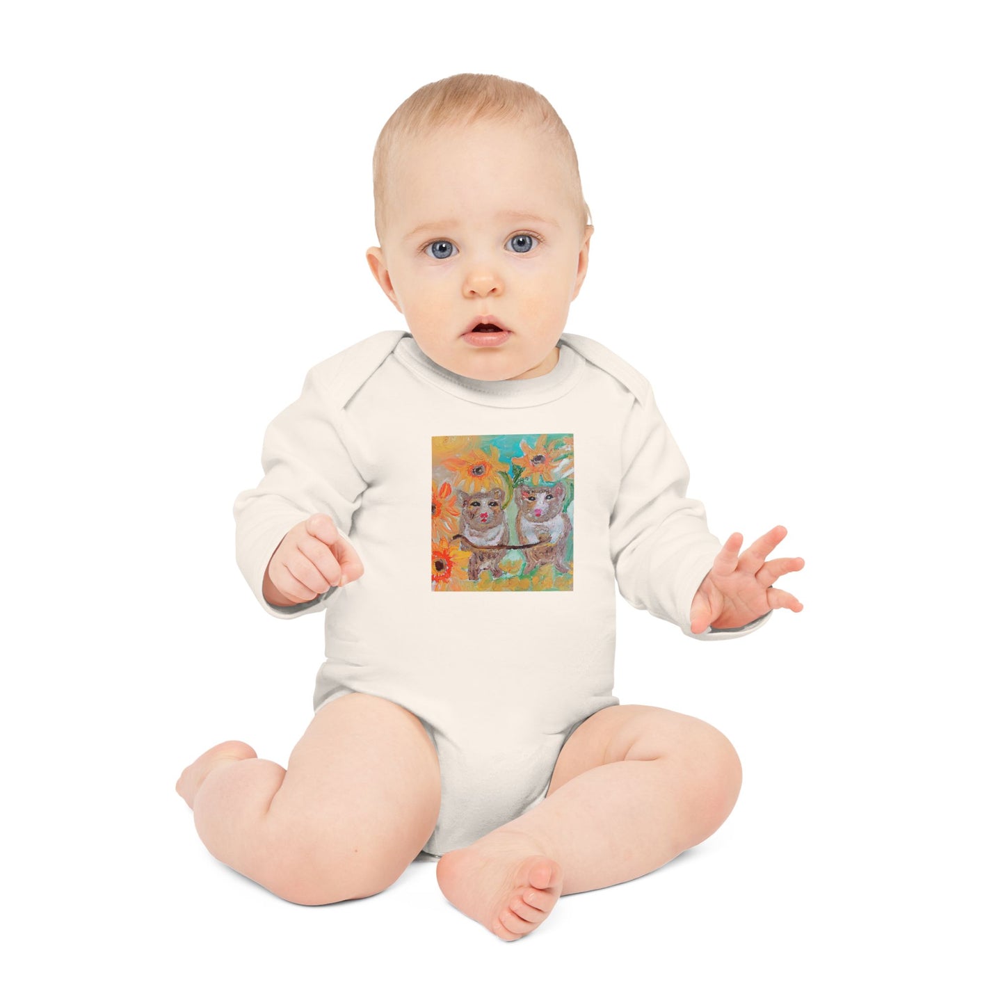 Baby Long-Sleeve Organic Bodysuit