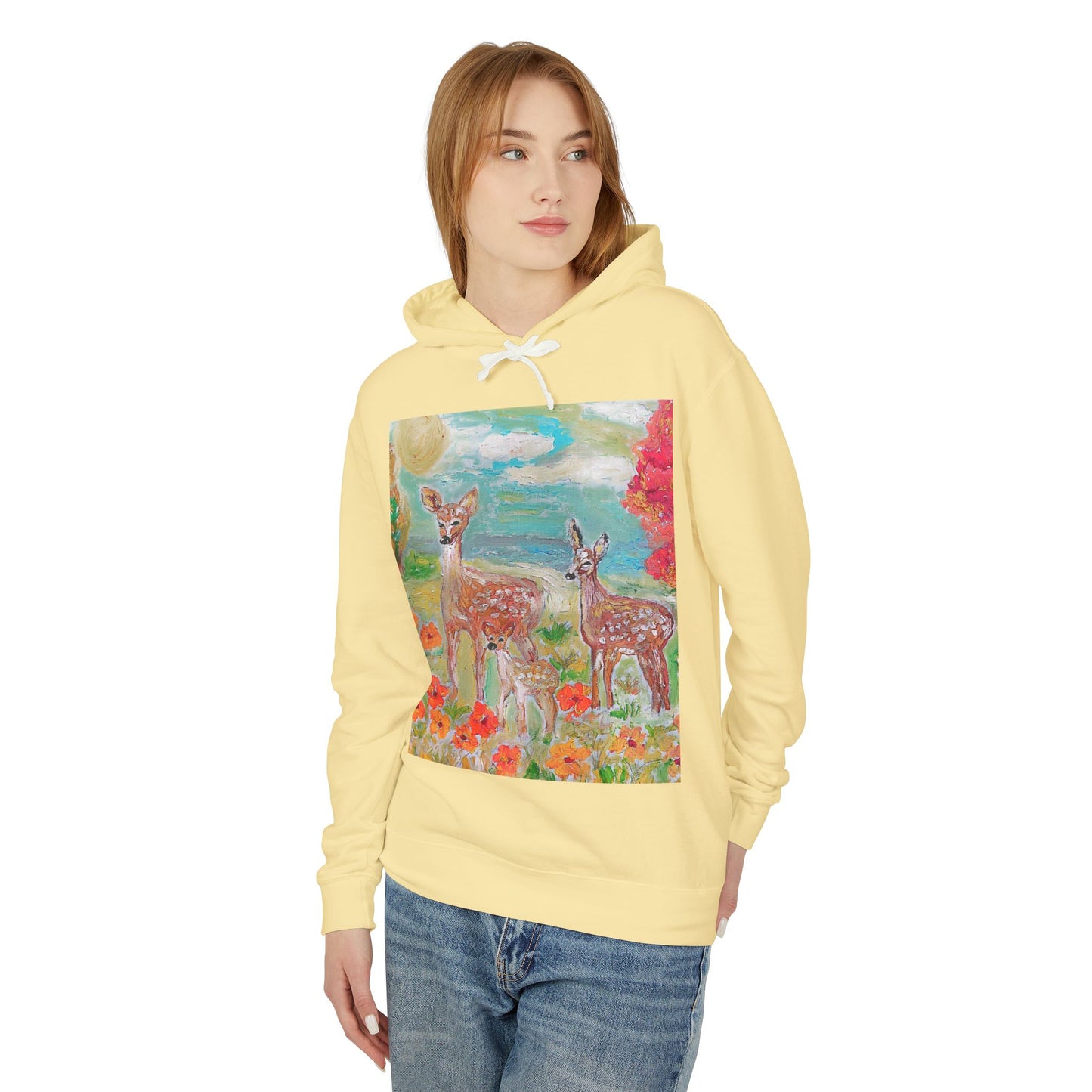 Unisex Lightweight Hooded Sweatshirt