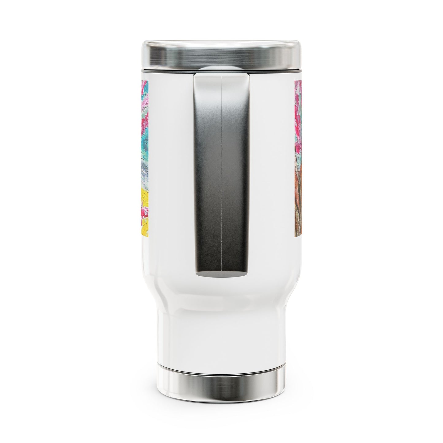 Stainless Steel Travel Mug with Handle, 14oz