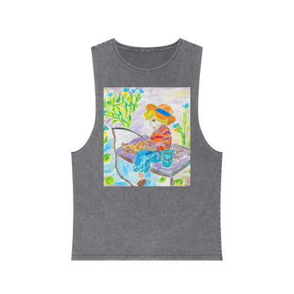 Unisex Stonewash Tank Top