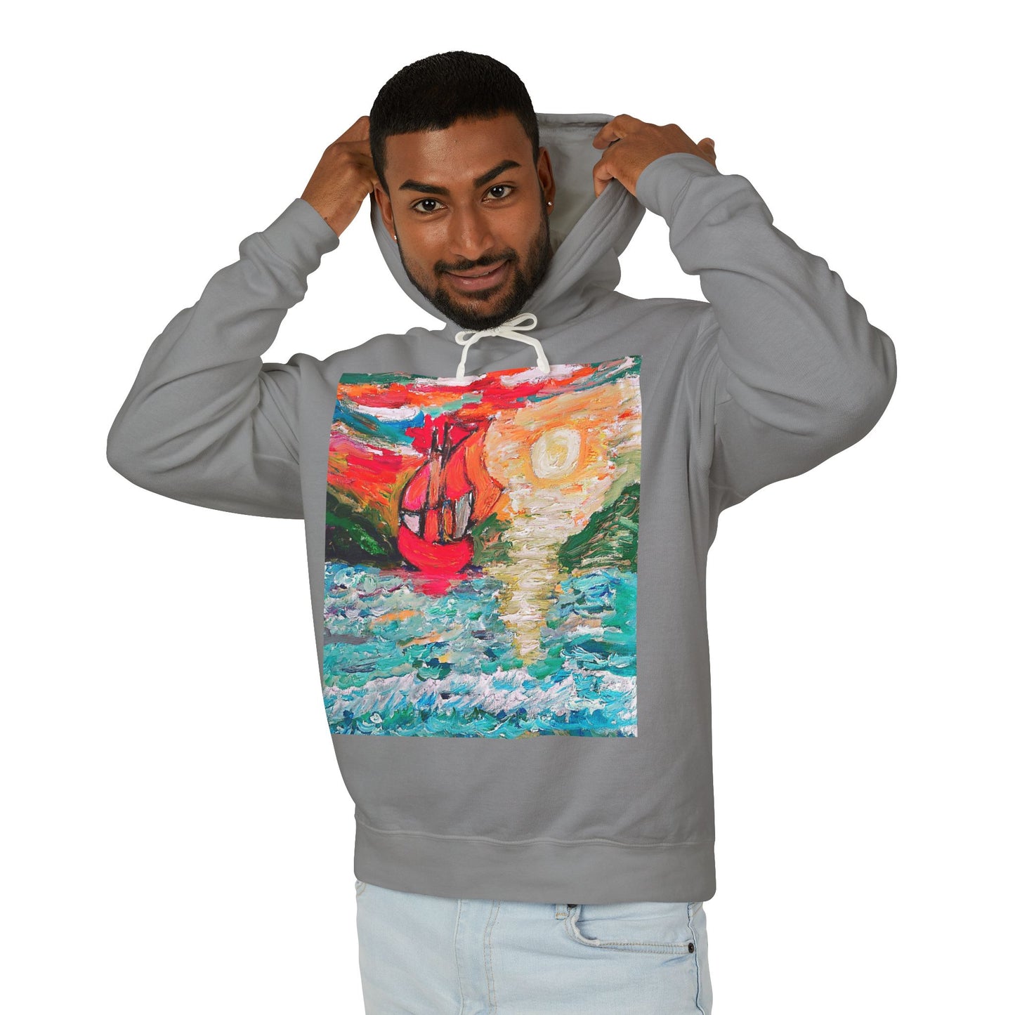 Unisex Lightweight Hooded Sweatshirt