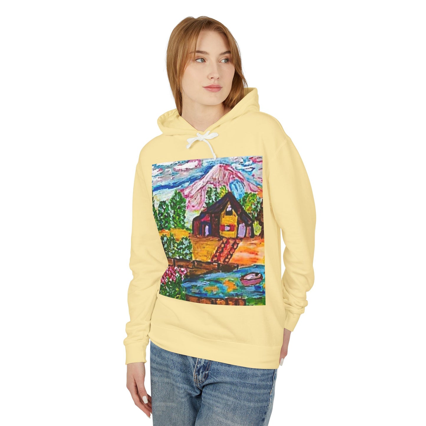 Unisex Lightweight Hooded Sweatshirt