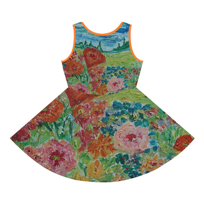 Girls' Sleeveless Sundress (AOP)