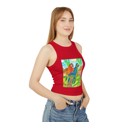 Women's Micro Rib Racer Tank Top