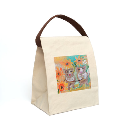 Canvas Lunch Bag With Strap