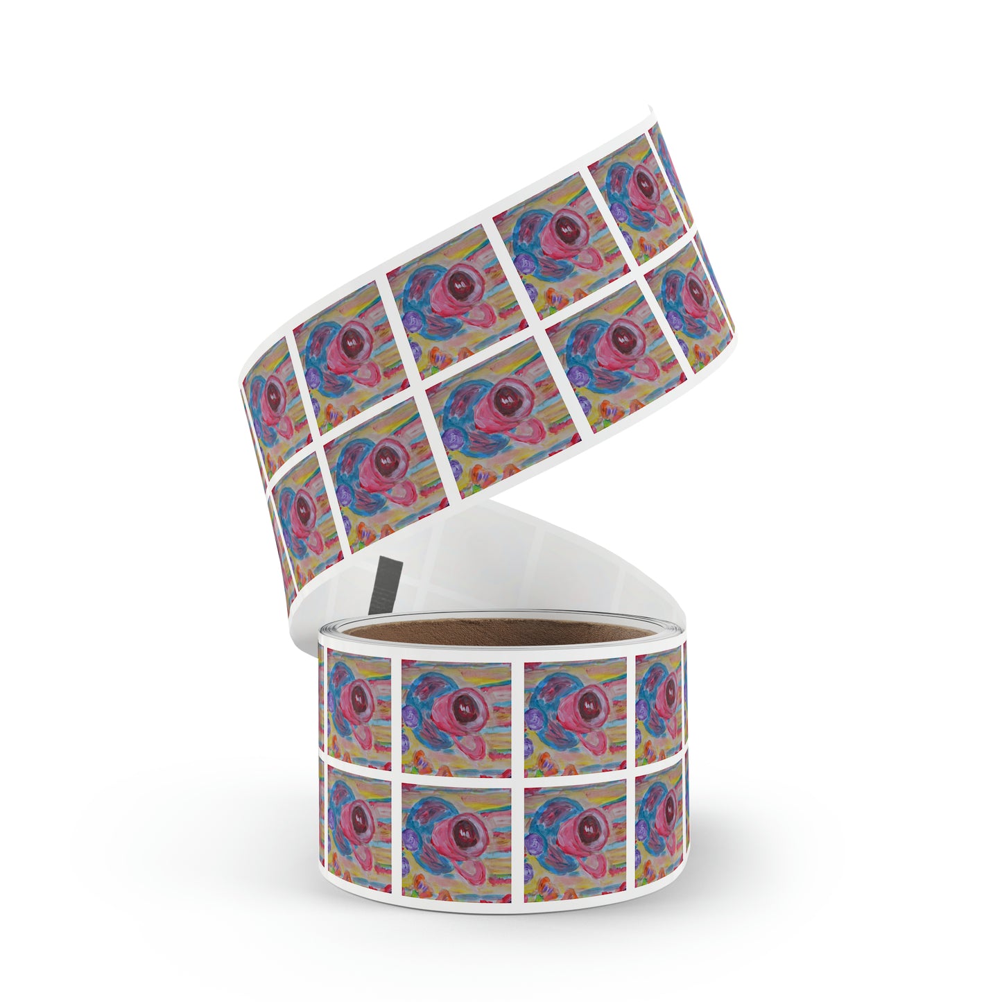 Square Sticker Label Rolls