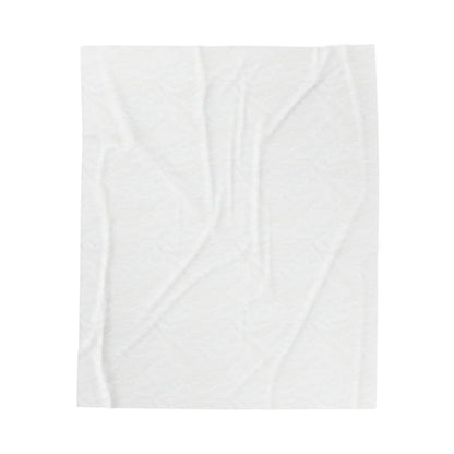Flowers make me happy.-Velveteen Plush Blanket