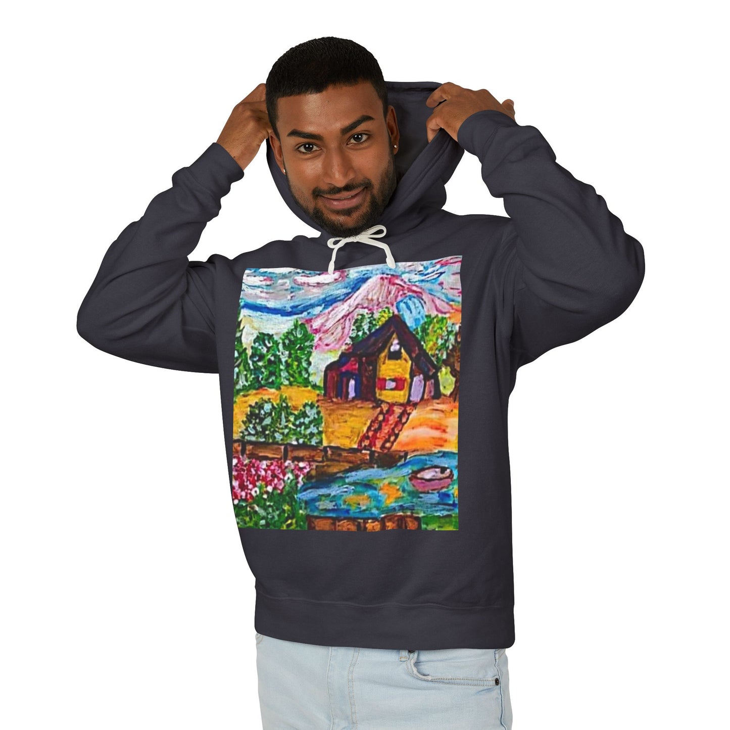 Unisex Lightweight Hooded Sweatshirt