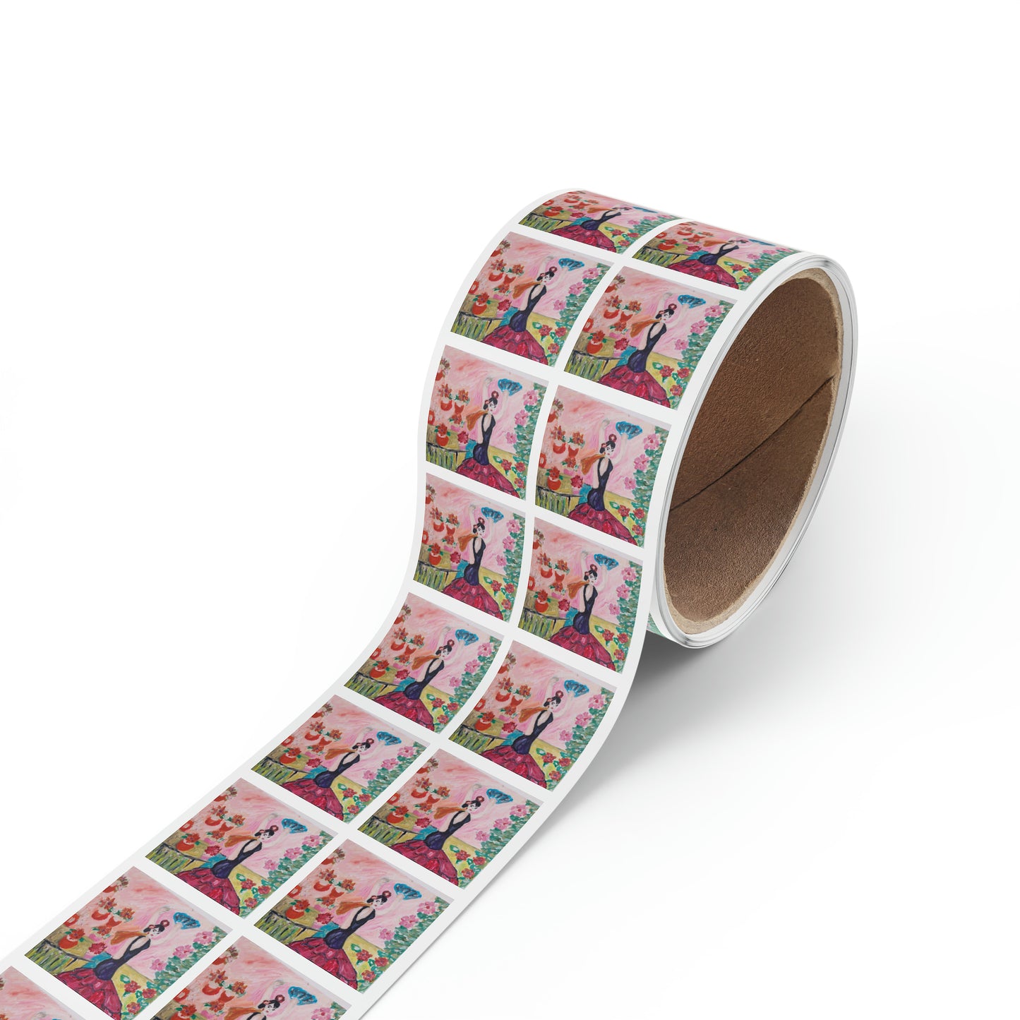 Square Sticker Label Rolls