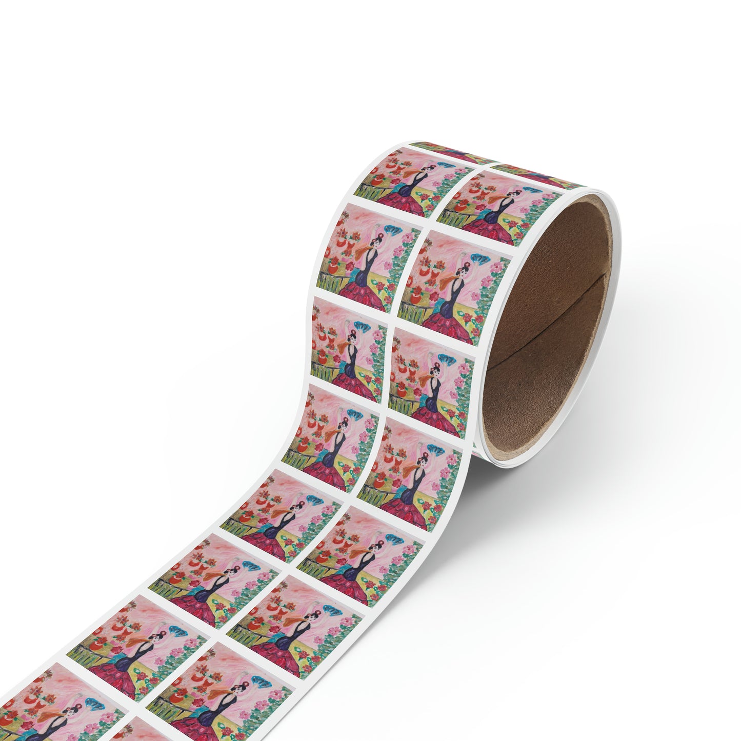 Square Sticker Label Rolls