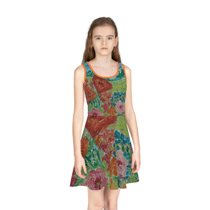 Girls' Sleeveless Sundress (AOP)