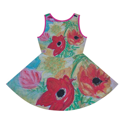 Girls' Sleeveless Sundress (AOP)