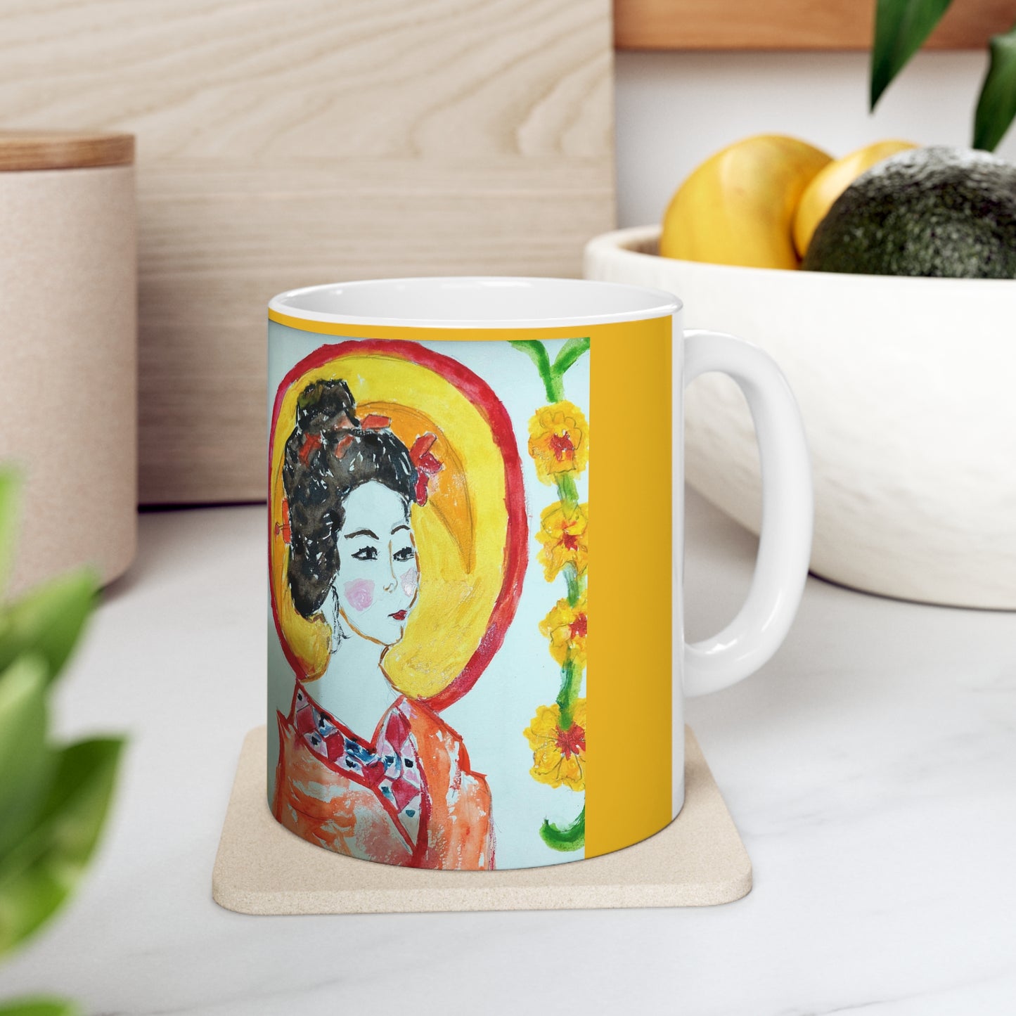 The beauty of the Japanese woman- Ceramic Mug 11oz