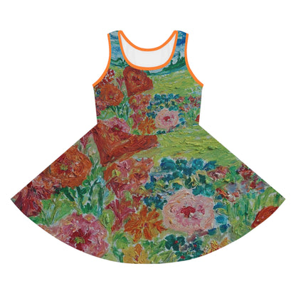 Girls' Sleeveless Sundress (AOP)