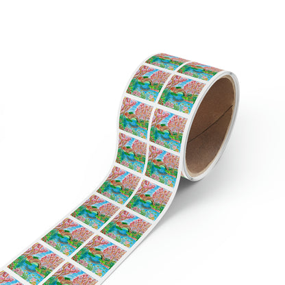 Square Sticker Label Rolls