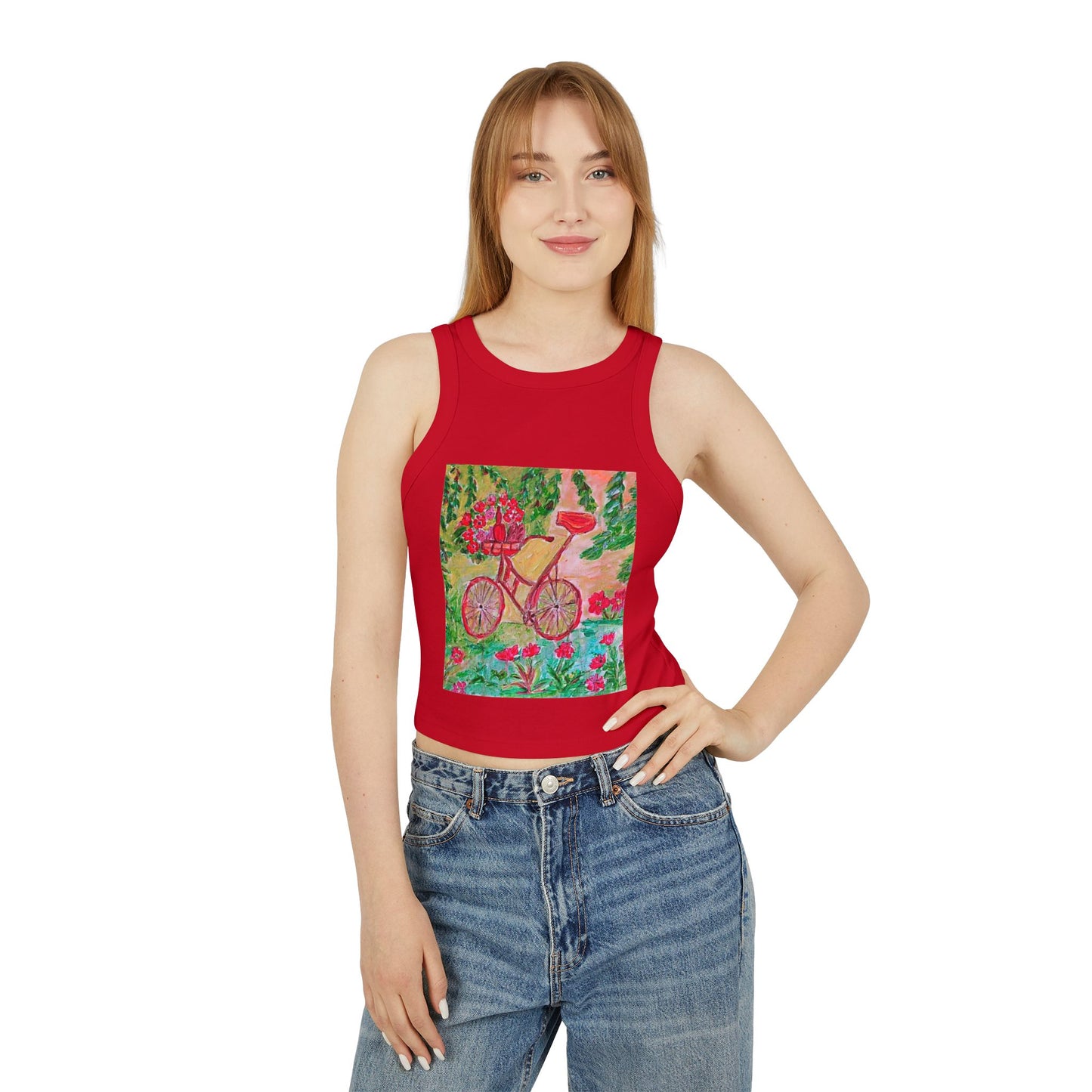 Women's Micro Rib Racer Tank Top