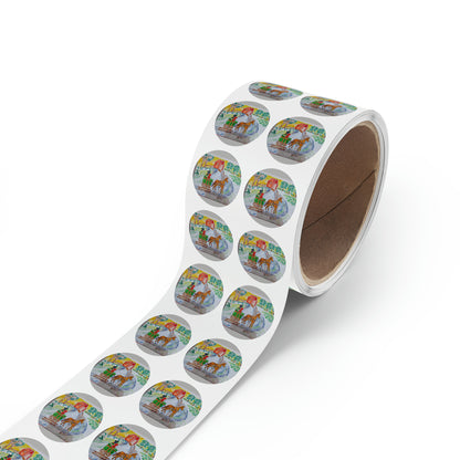 Round Sticker Label Rolls