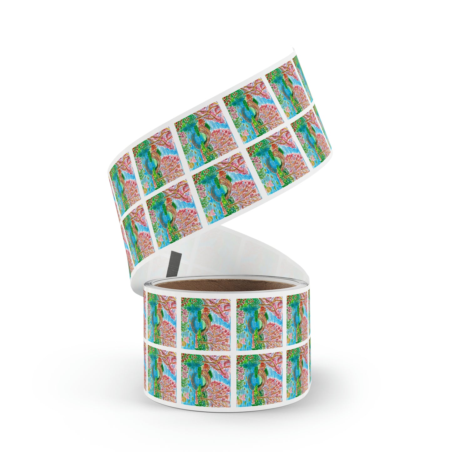 Square Sticker Label Rolls