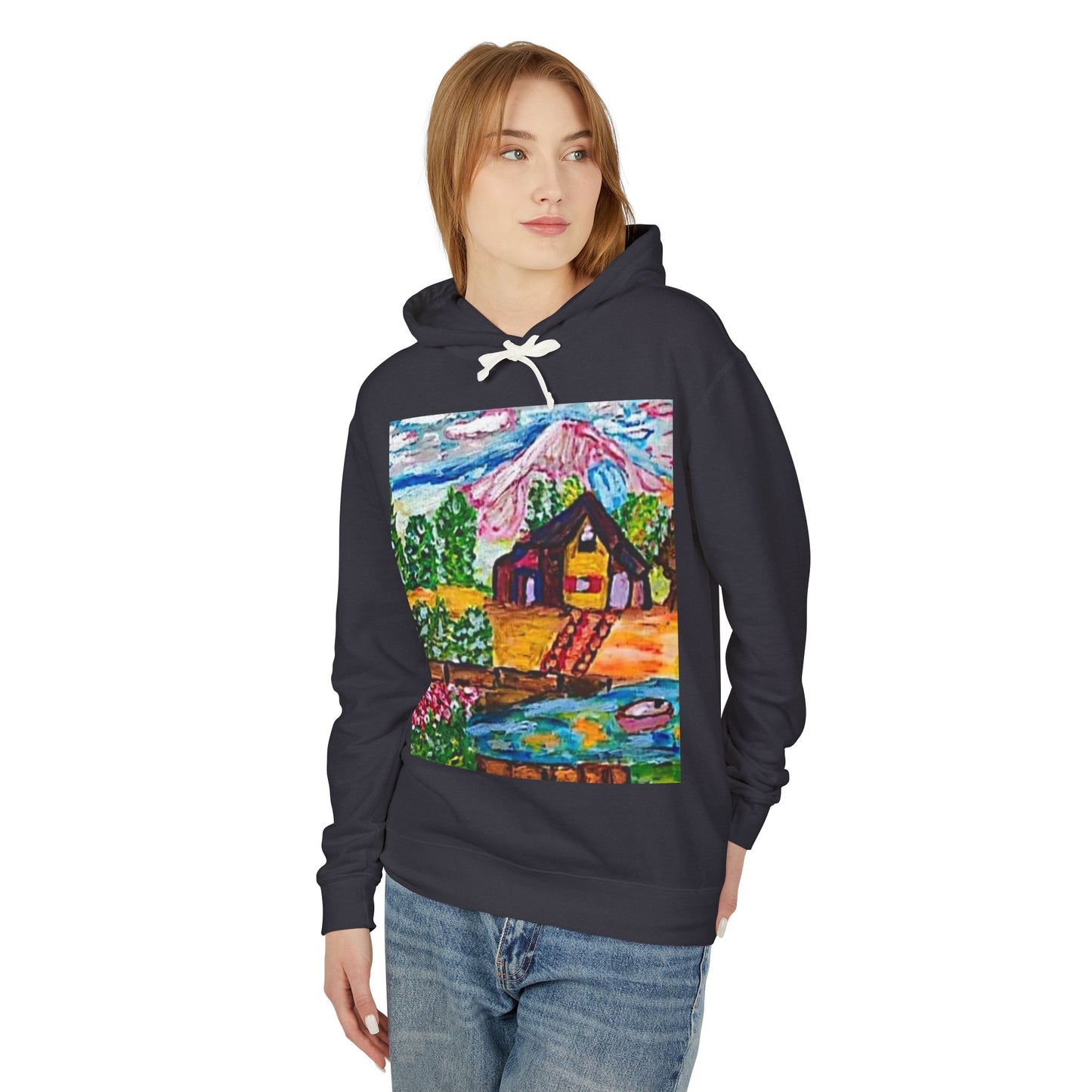 Unisex Lightweight Hooded Sweatshirt