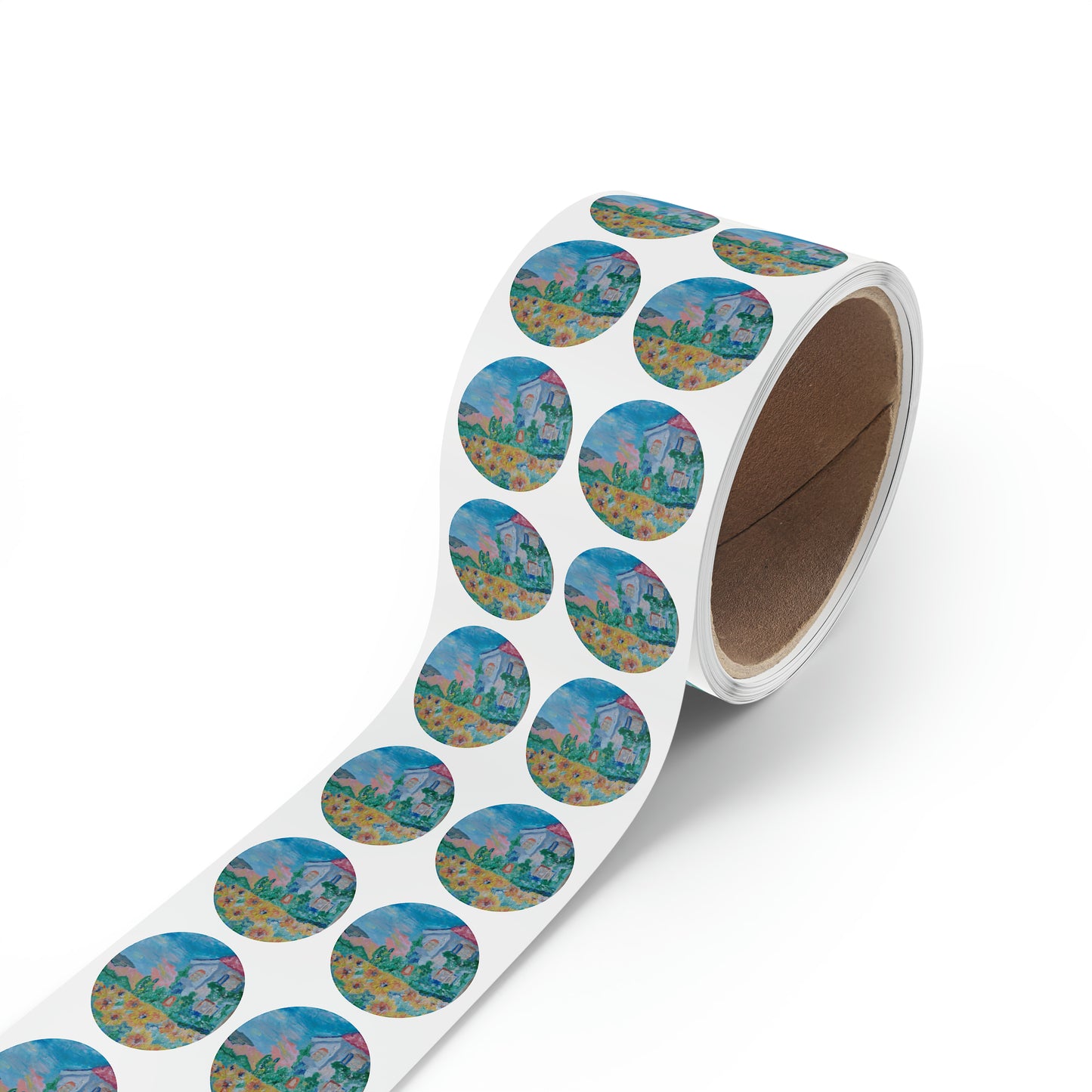 Round Sticker Label Rolls