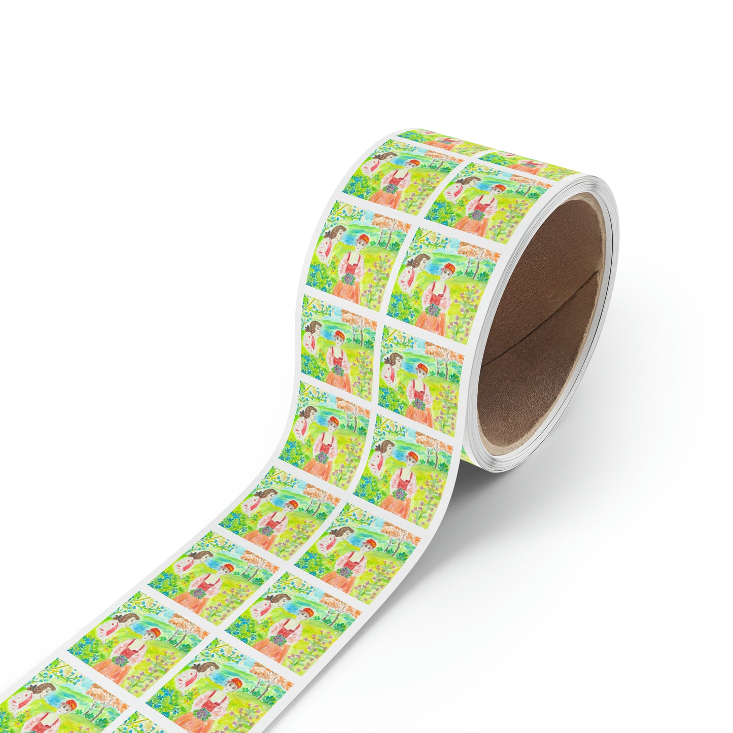 Square Sticker Label Rolls