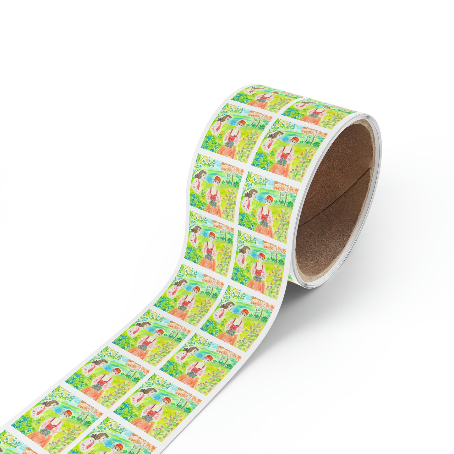 Square Sticker Label Rolls