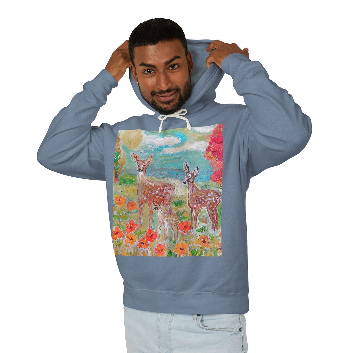 Unisex Lightweight Hooded Sweatshirt