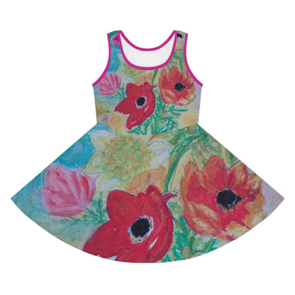 Girls' Sleeveless Sundress (AOP)