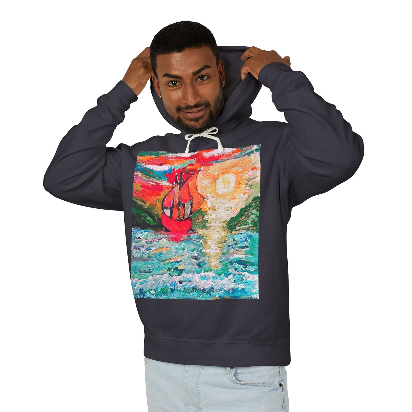 Unisex Lightweight Hooded Sweatshirt