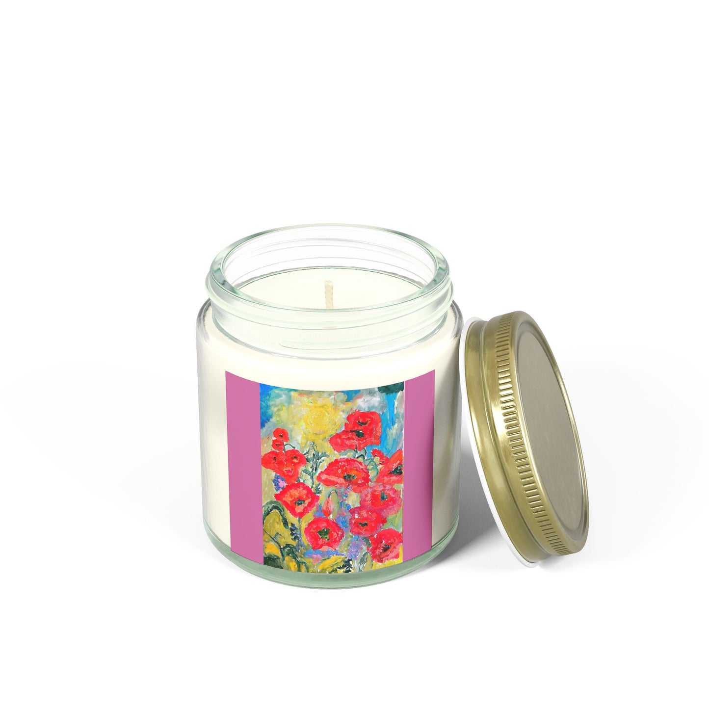 Scented Coconut Apricot Candles (4oz, 9oz)