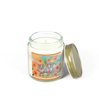 Scented Coconut Apricot Candles (4oz, 9oz)