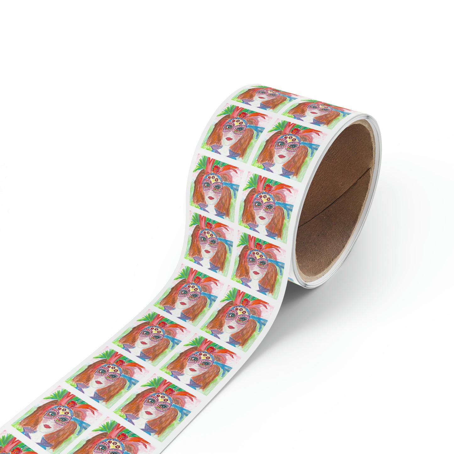 Square Sticker Label Rolls