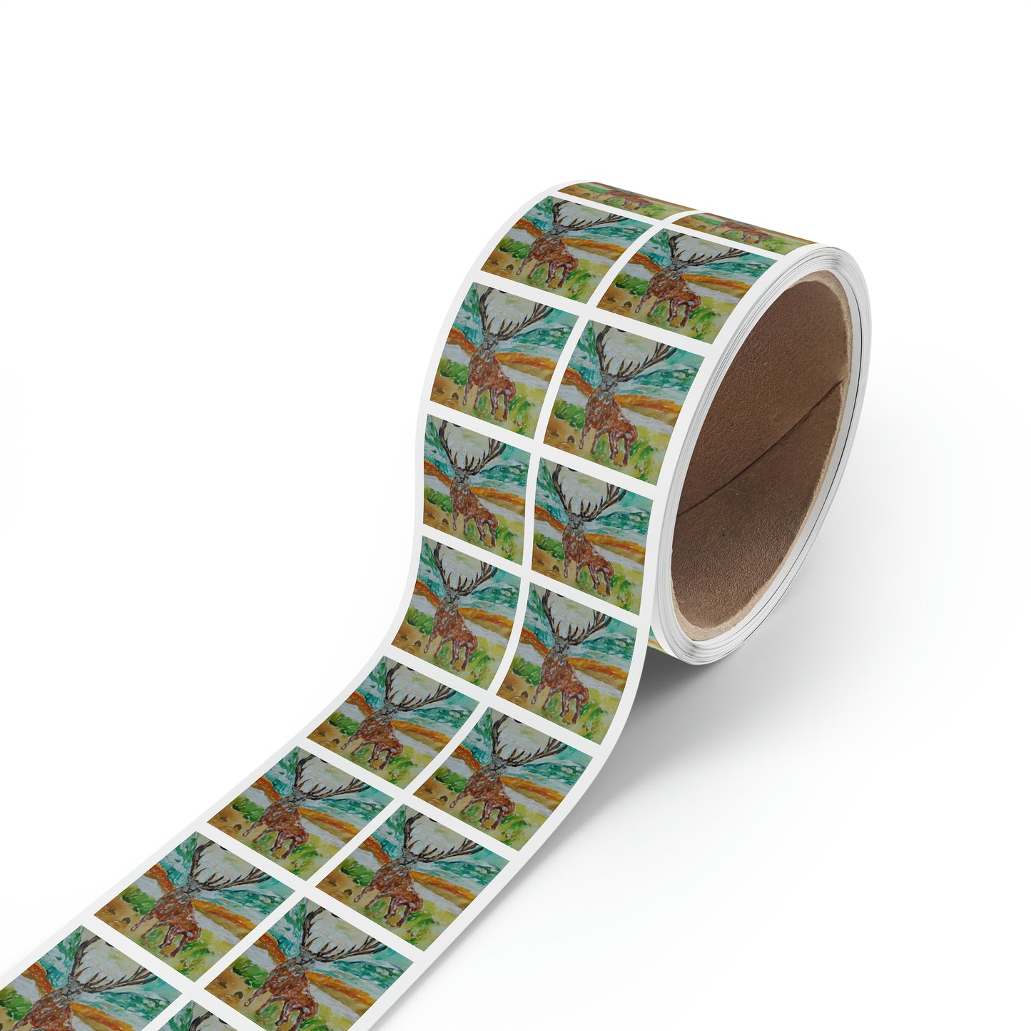 Square Sticker Label Rolls