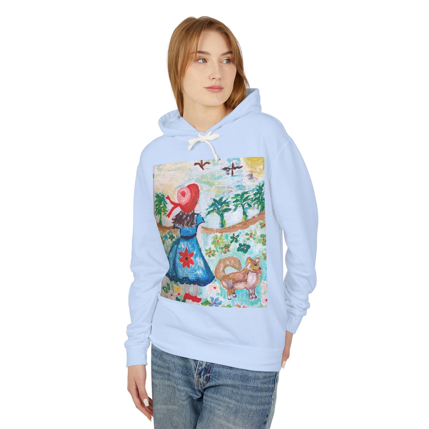 Unisex Lightweight Hooded Sweatshirt