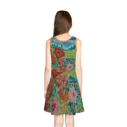 Girls' Sleeveless Sundress (AOP)