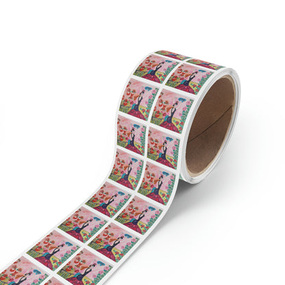 Square Sticker Label Rolls