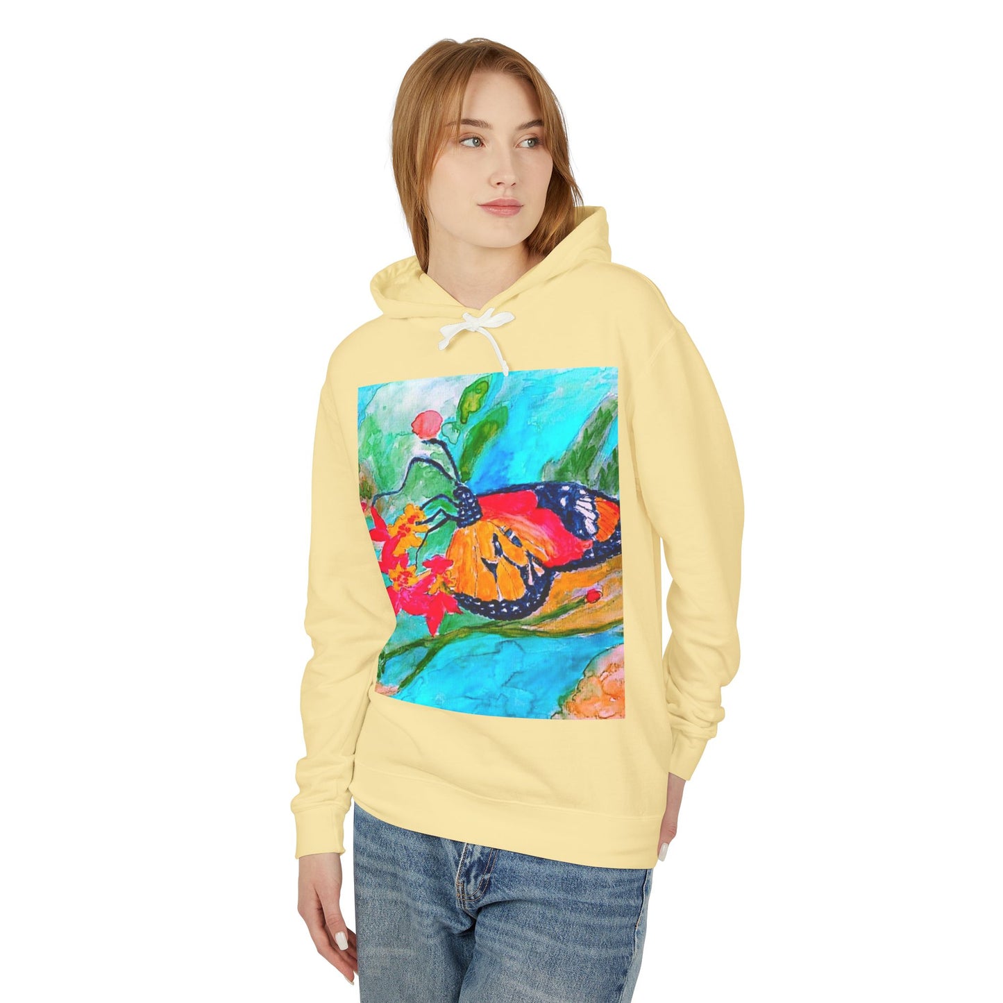 Unisex Lightweight Hooded Sweatshirt