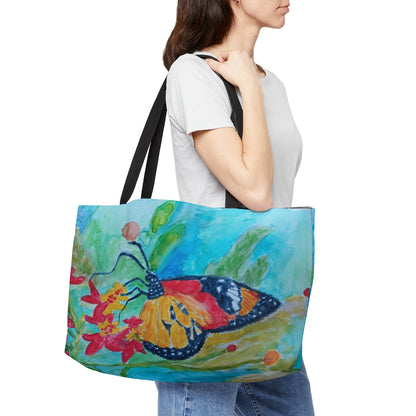 Beautiful colorful butterfly-Weekender Tote Bag