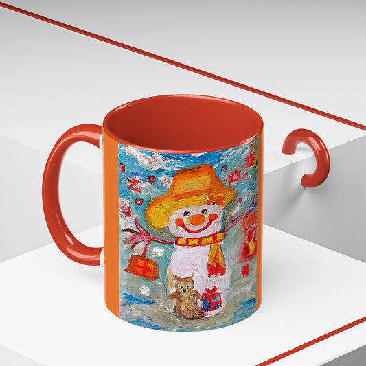 Accent Coffee Mug Snowman